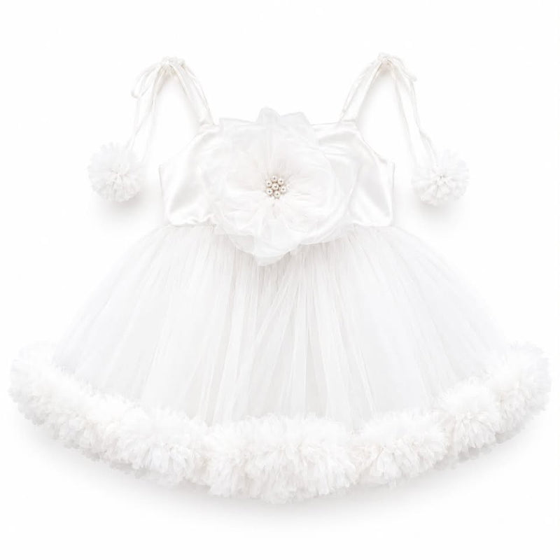 WHITE ROSE BLOOMING FROCK