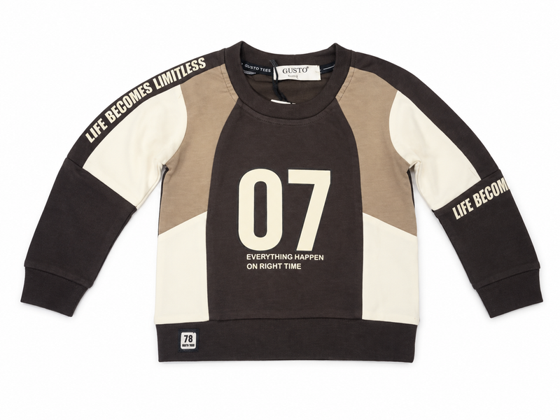 Boys' Printed Panel Button-Up T-Shirt