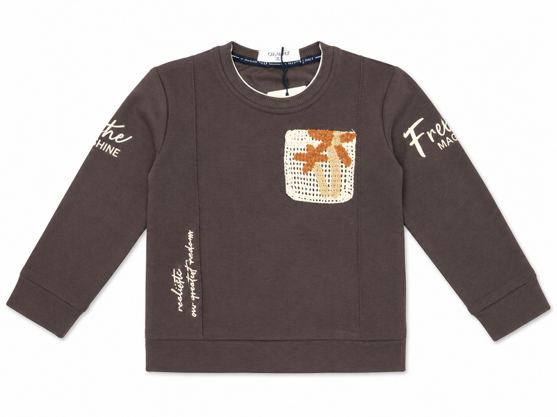 Boys' Dual-Tone Patterned Dress T-Shirt