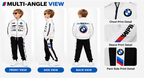 Boys White and Black Printed Co-Ord Set | Full Sleeve Zip-Up Jacket with Matching Jogger Pants | Sporty Casual Outfit for Kids