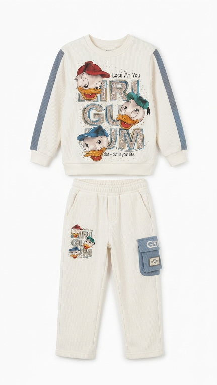 Boys' Stylish Printed Partywear Outfit