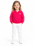 Girls pink oversized sweatshirt
