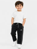 Boys Sporty Comfort Fit Track Pants - Black