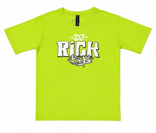 Boys Neon Green Graphic Printed T-Shirt