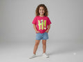 Pink Snoopy Graphic Cotton Half Sleeve T-Shir