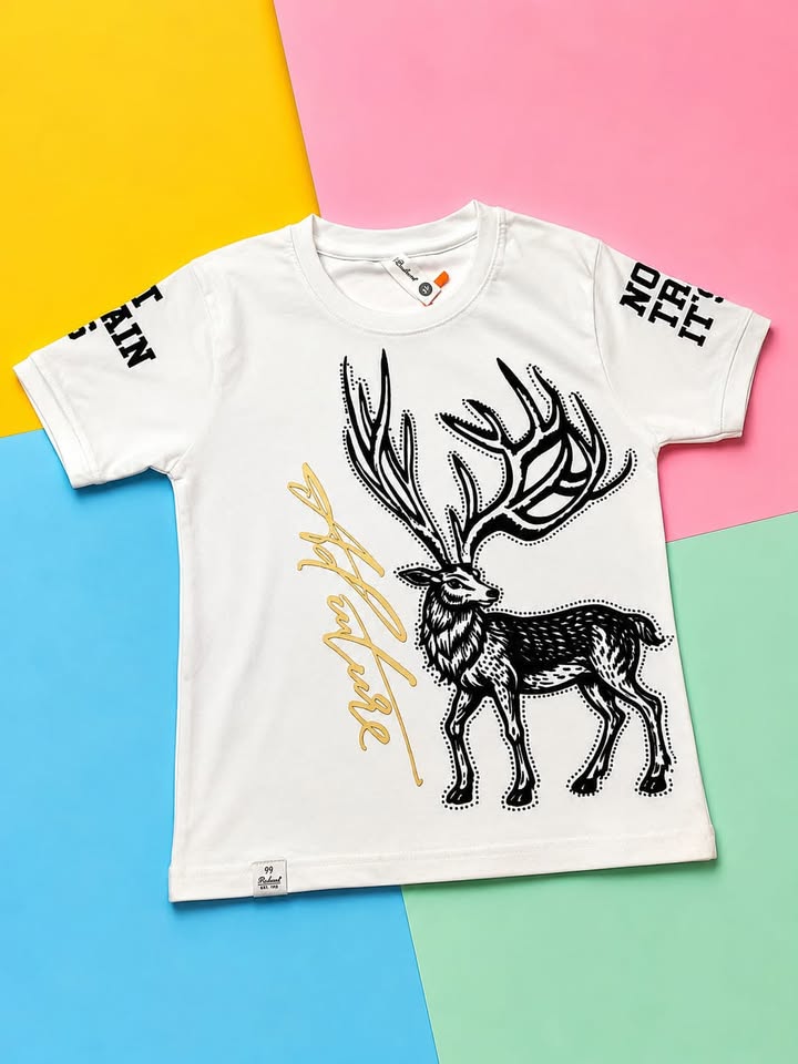 Reindeer Graphic Crewneck Tee