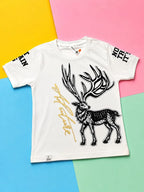 Reindeer Graphic Crewneck Tee