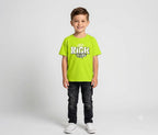 Boys Neon Green Graphic Printed T-Shirt