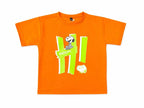 Kids Orange Snoopy Graphic Cotton Half Sleeve T-Shirt
