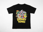 Kids Black Looney Tunes Graphic Printed T-Shirt
