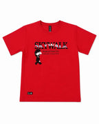 Red Skywalk Graphic Printed Half Sleeve Round Neck T-Shirt  Short