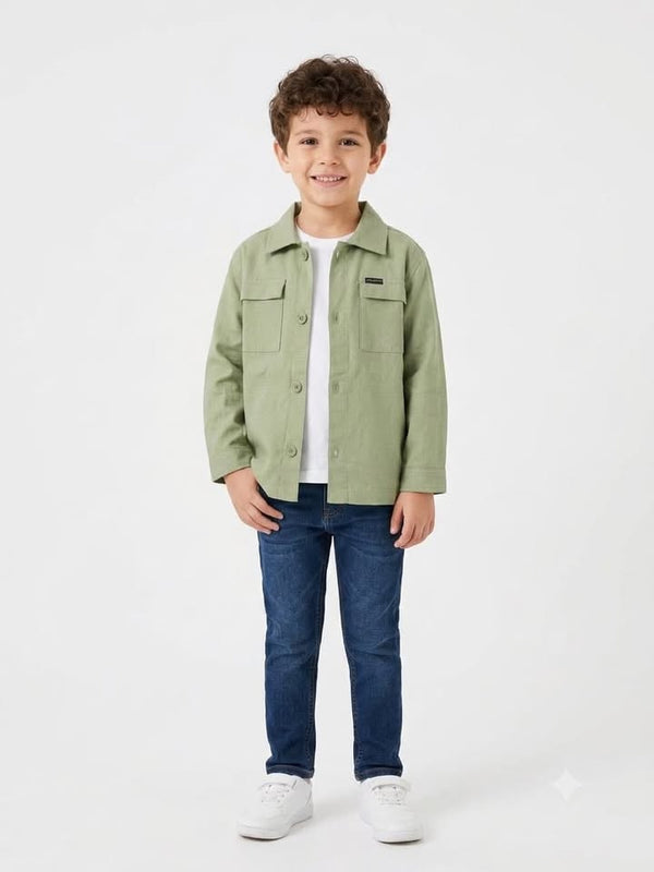 SAGE GREEN LIGHT OLIVE SHIRT