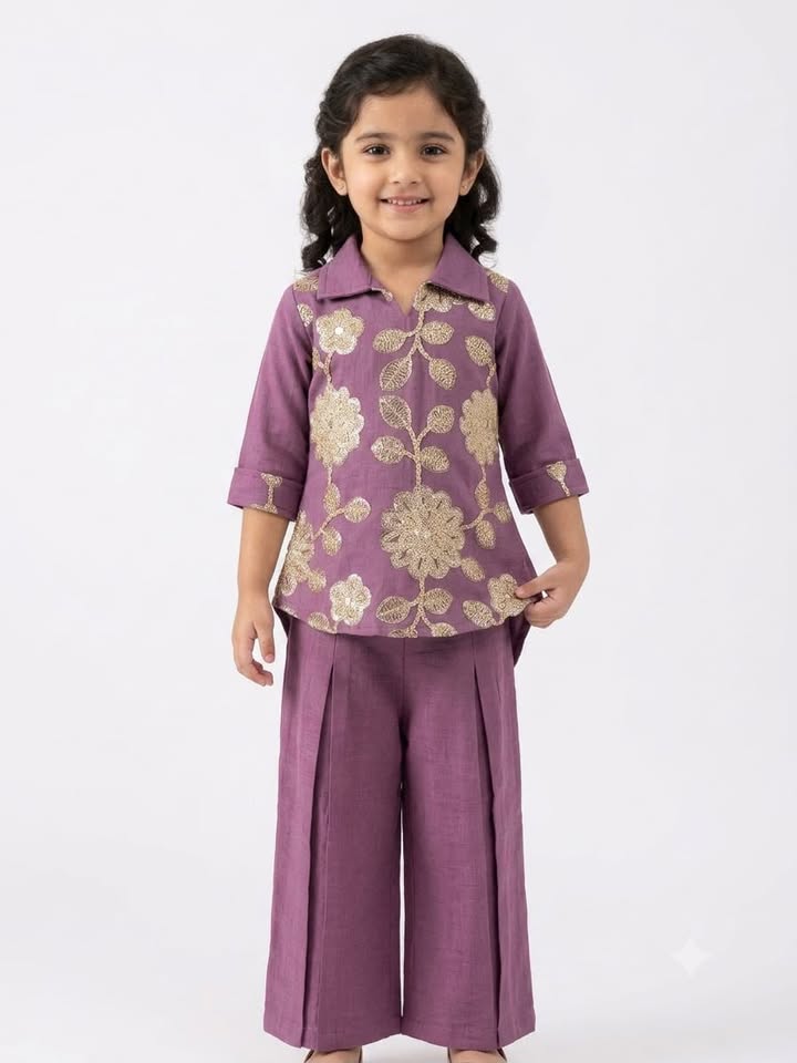 GIRLS-ETHNIC WEAR CO-RD SET