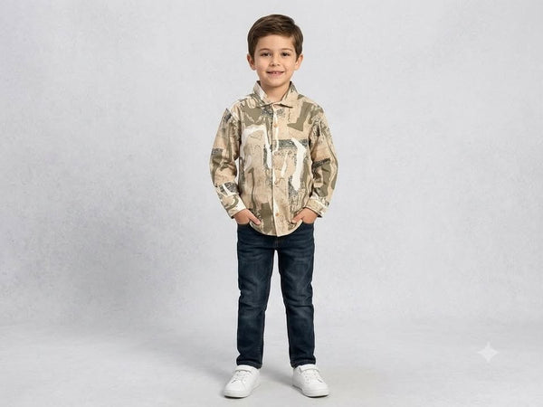 BEIGE CAMOUFLAGE SHIRT