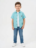SKY BLUE HALF SLEEVE SHIRT
