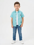 SKY BLUE HALF SLEEVE SHIRT