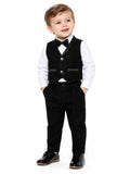 CLASSIC BLACK TUXEDO STYLE BOYS FORMAL SET