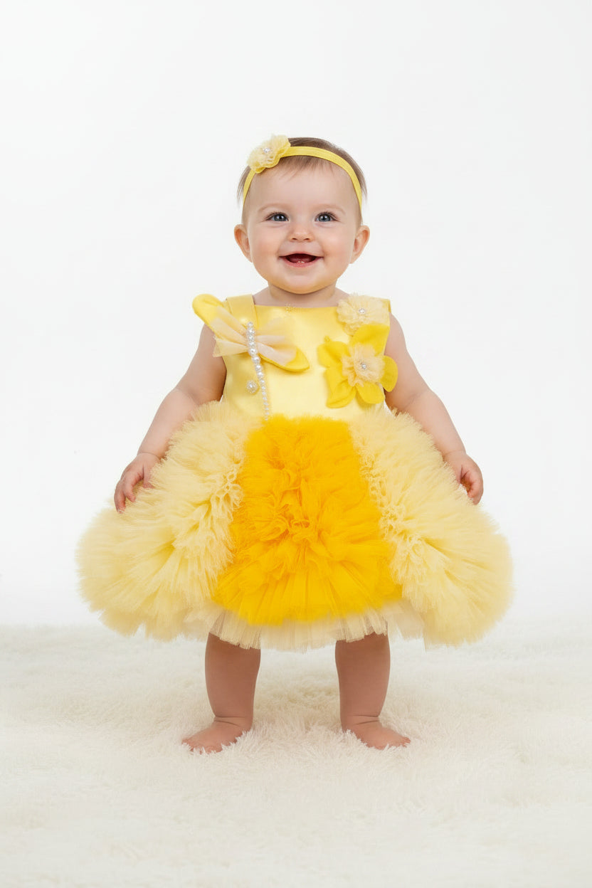 YELLOW DAISY FROCK