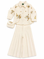 CREAM SEQUIN CORD SET