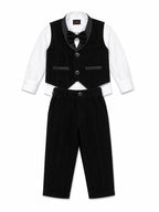 CLASSIC BLACK TUXEDO STYLE BOYS FORMAL SET