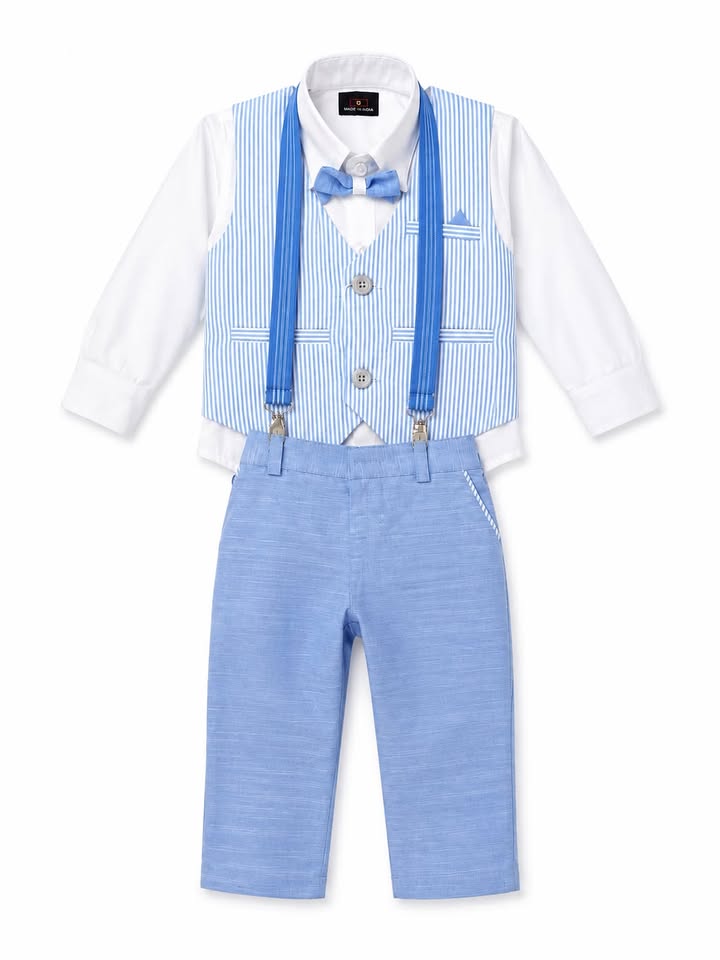 ELEGANT SKY BLUE BOYS FORMAL SET