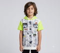 Boys Denim Touch Hoodie Tee