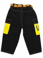 Black Cargo with Webbed Belt
