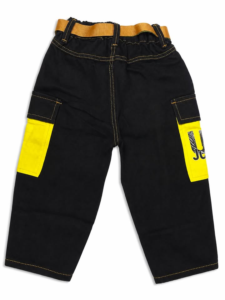 Black Cargo with Webbed Belt