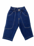 Boys Dark Blue Classic Stretch Jeans