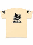 Boys "Rider" Graphic Short Sleeve T-Shirt – Cream