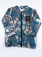 Boys Graphic Printed Casual Full-Zip Jacket