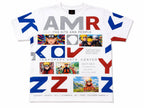Boys White Graphic Printed Short Sleeve T-Shirt