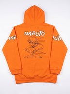 Boys Orange Zip-Up Graphic Hooded Jacket dual wear