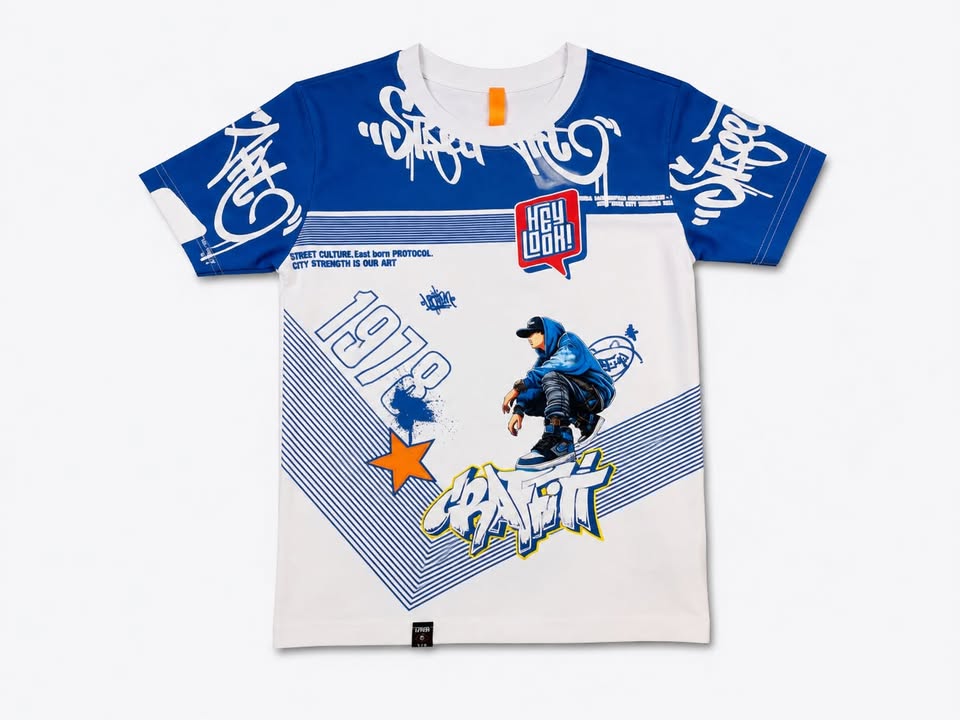 Urban Street Style Kids Graphic T-Shirt