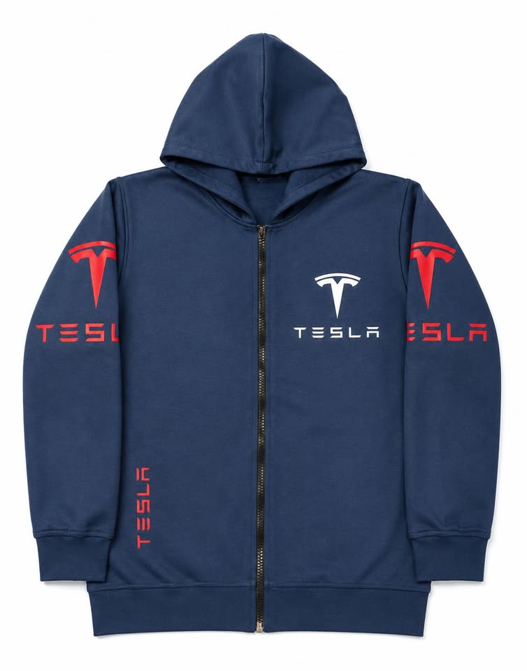 Boys' Tesla Reversible Graphic Full-Zip Hoodie
