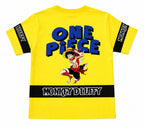 Boys One Piece Anime Printed T-Shirt (Yellow)