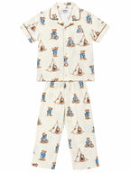 Boys Cream "Dream Big" Printed Cotton Nightwear Set