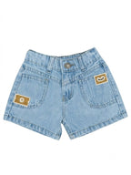 Girls Light Blue Denim Shorts