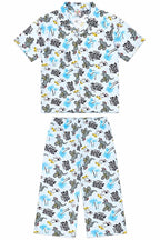 BOYS LITTLE COOL DUDE PRINTED SHIRT & PAJAMA NIGHTWEAR