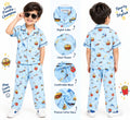 Little Cool Dude Printed Cotton Nightwear Set