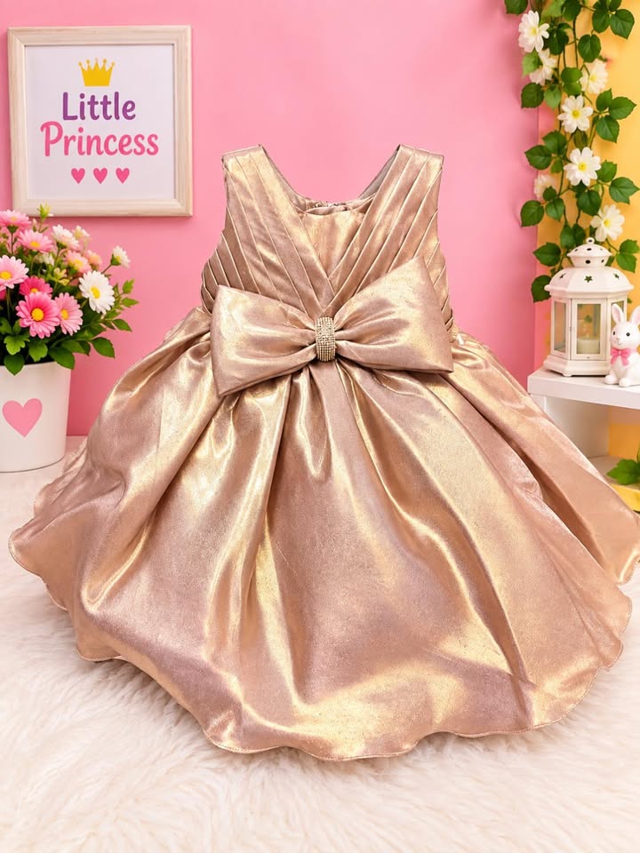 Rose Gold Party Wear Frock