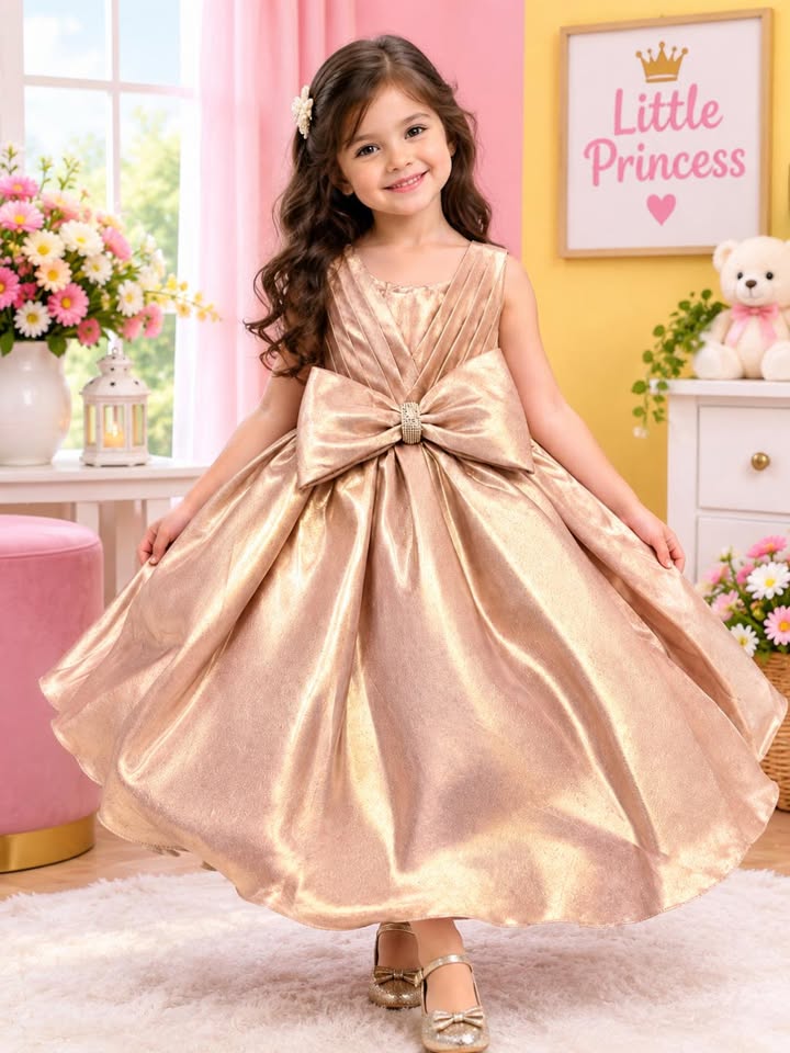 Rose Gold Party Wear Frock
