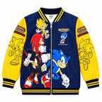 Boys Anime Printed Zip-Up Jacket with Inner T-Shirt