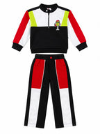 Boys Co-Ord Set with Full Sleeve Printed Sweatshirt & Track Pants