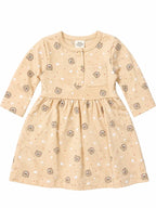 Kids Casual Pastel Tiered Frock