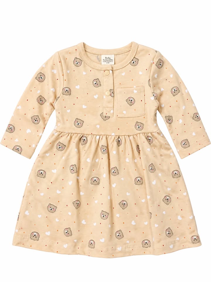 Kids Casual Pastel Tiered Frock