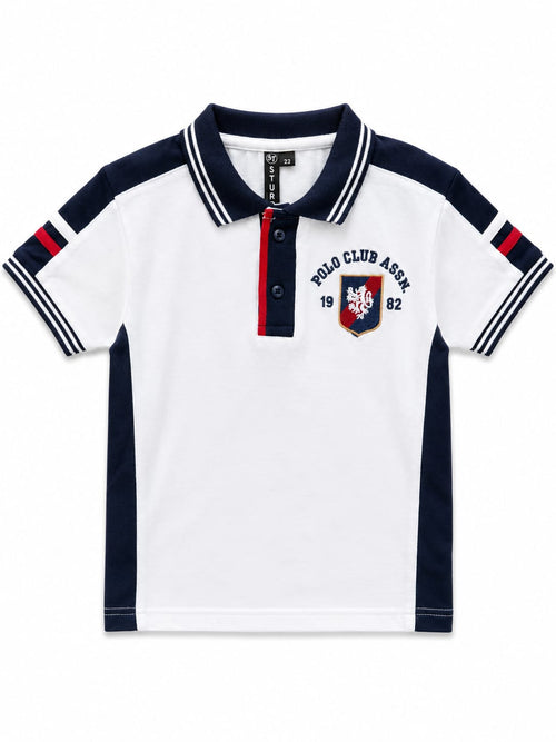 Boys Premium White Polo T-Shirt