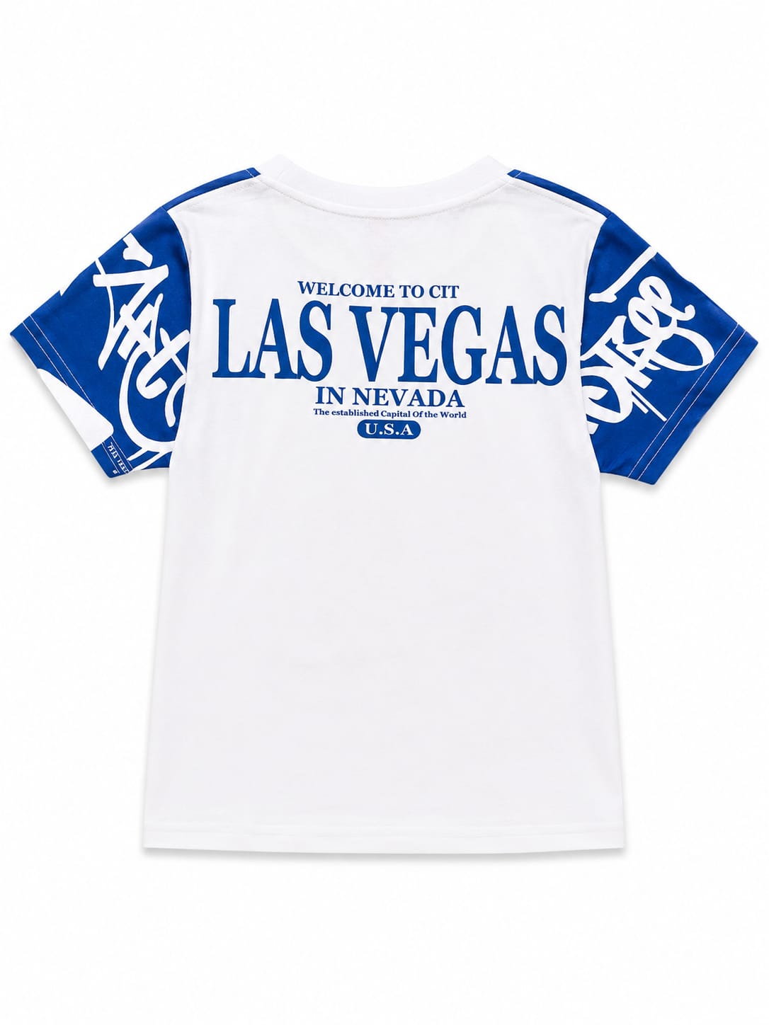 Boys bold graffiti print and trendy street style graphics