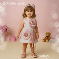 BABY PINK FLOWER FROCK