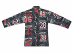 Boys Black Patterned Long-Sleeve Shirt